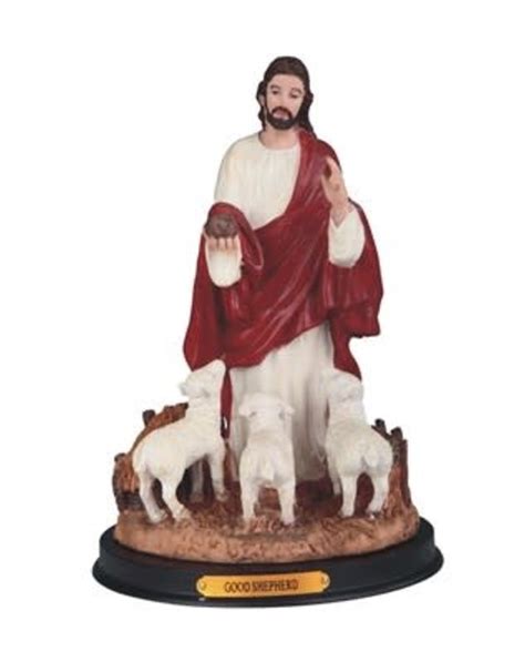 Jesus, Good Shepherd Statue (10") - Reilly's Church Supply & Gift Boutique