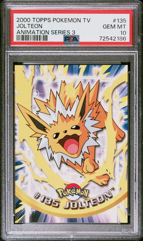 Topps Pokemon Tv Animation Series Jolteon Psa Gamestop