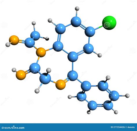 Alprazolam Molecular Structure 3d, Flat Model, Tranquilizer, Structural ...