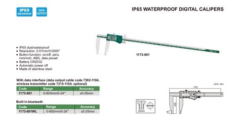 Ip Waterproof Digital Calipers