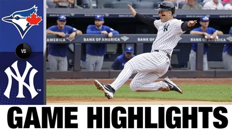 Blue Jays Vs Yankees Game Highlights 8 21 22 MLB Highlights YouTube