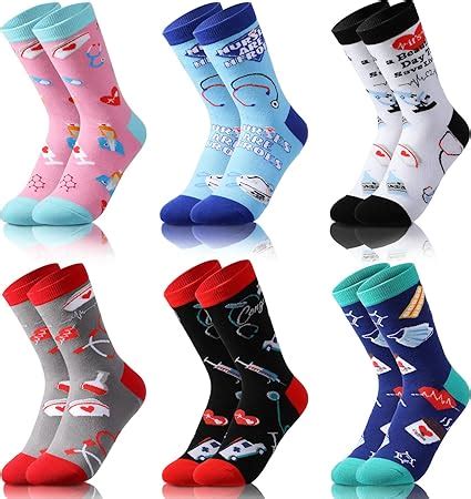 Amazon Jenpen Pairs Nurse Socks Gifts Funny Medical Nursing Crew