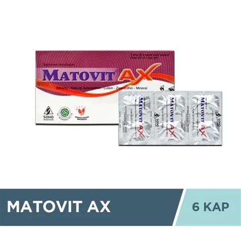 Jual Matovit Ax Lembar Isi Kaplet Salut Selaput Shopee Indonesia