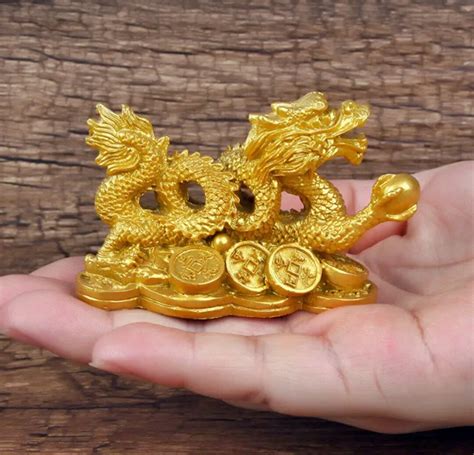 Golden Dragon Statue Gold Dragon Chinese Dragon Dragon Sculpture Dragon Statue Dragon Art