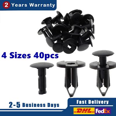 40PCS Car Push Rivet Retainer Pin Body Bumper Trim Moulding Clip