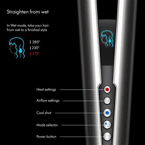 Dyson Airstrait Straightener In Nickel And Copper Nfm