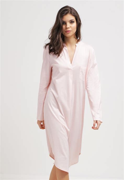 Hanro Cotton Deluxe Nightie Tender Roselight Pink Uk