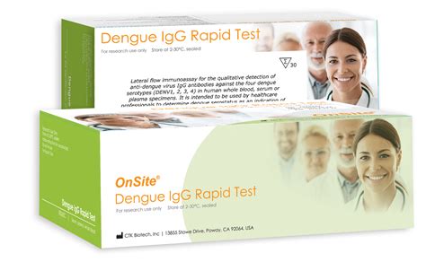 Onsite Dengue Igg Rapid Test Research Use Only Ctk Biotech