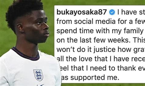 Bukayo Saka Calls Out Social Media Companies For Not Doing Enough To