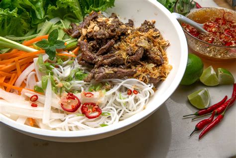 Vietnamese Lemon Grass Beef and Noodle Salad Recipe - NYT Cooking