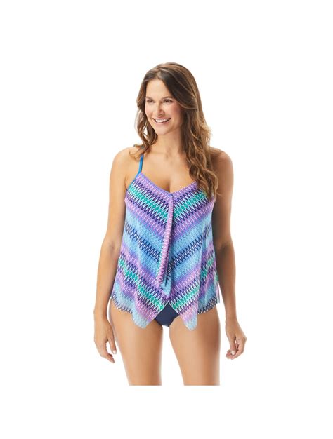 Beach House Kerry Mesh Layer Underwire Tankini Top New Wave Beach House