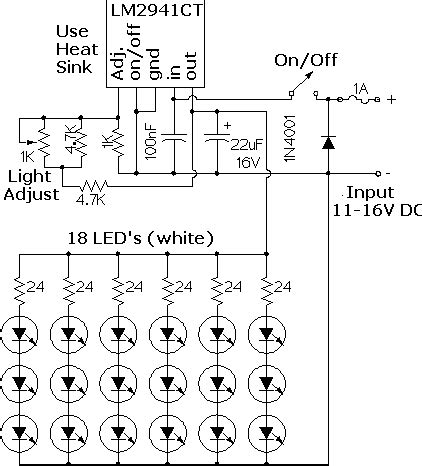 Lâmpada LED luz Ajustável Esquemas Eletronica PT