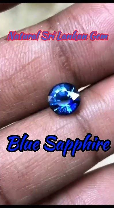 Blue Sapphire Nature In World Natural Sri Lankan Gem Corondum ශ්