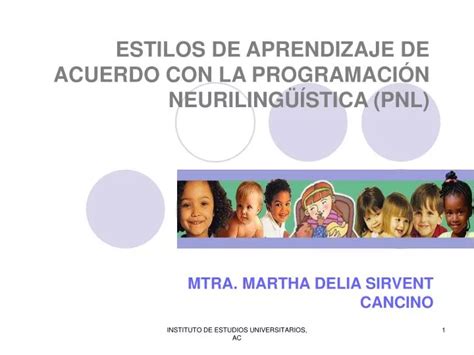 PPT ESTILOS DE APRENDIZAJE DE ACUERDO CON LA PROGRAMACIÓN