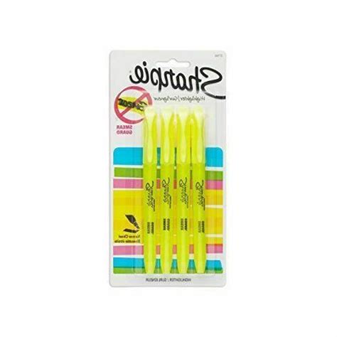 Sharpie Accent Highlighter Pocket Highlighter Narrow Chisel 4 Carded