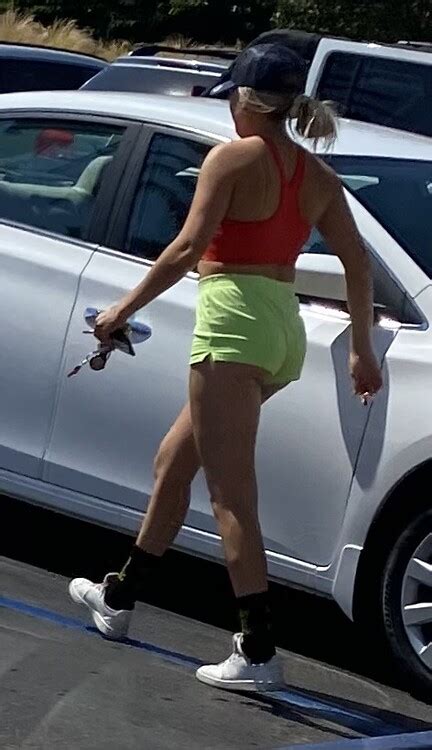 Sexy Blonde Cheeky Teen With A Fat Ass Coming Out Of Her Shorts Short Shorts Volleyball Forum