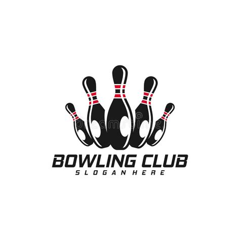 Bowling Logo Design Concept Vector Template Emblem Tournament Template