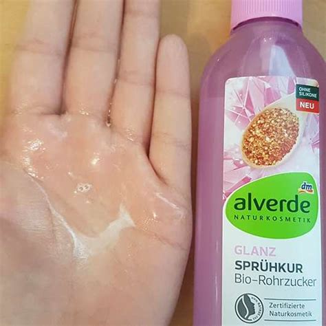 Test alverde Glanz Sprühkur Bio Rohrzucker alverde Glanz Sprühkur