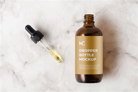 Premium Psd Serum Dropper Bottle Mockup