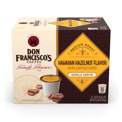 Shop Hawaiian Hazelnut Flavor Coffee Pods | Don Francisco's Coffee