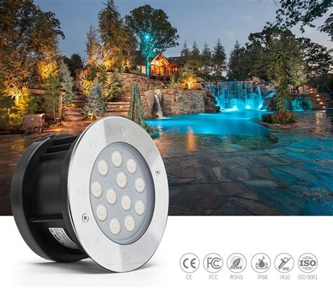 Stainless Steel 316l Led Swimming Pool Light Ip68 Underwater Rgb