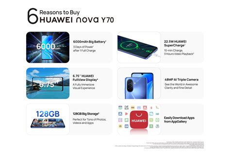 Buy Huawei Nova Y70 And Super Bundle Huawei Store Za