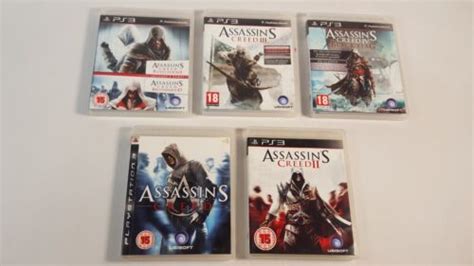 Assassins Creed 5 Game Bundle Ps3 Black Flag 2 3 Brotherhood