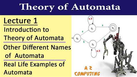 Lecture 1 Introduction To Theory Of Automata Youtube