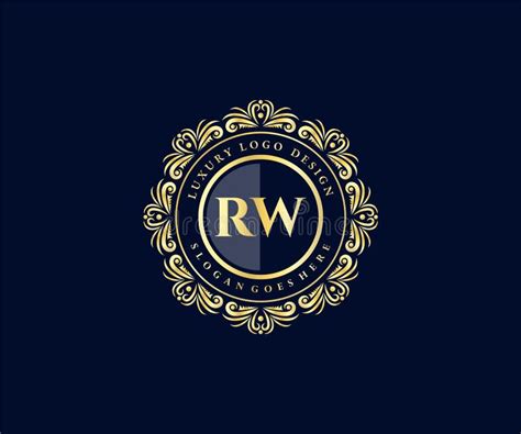 Rw Signature Style Monogram Calligraphic Lettering Icon And Handwriting