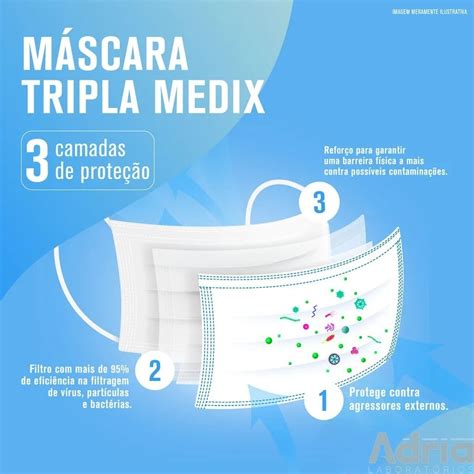 Mascara Descart Vel Tripla C El Stico Branca C Un Medix Adria