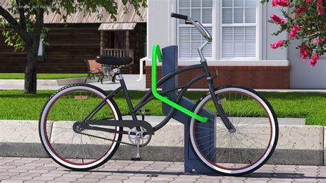 Bicicleta Estacionada En Smart Bikeep Parking Modelo 3D 119 3ds