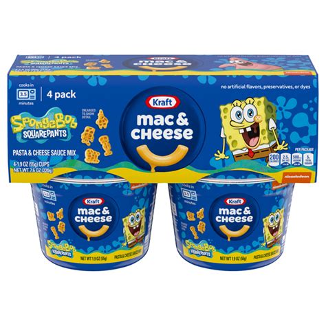 Kraft Macaroni Cheese 4 Pack Spongebob Squarepants Products Lowes