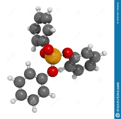 Triphenyl Phosphate Molecule Used As Flame Retardant And Plasticizer