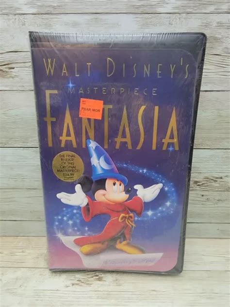 Sealed Walt Disney S Masterpiece Fantasia Vhs Rare Black Edition