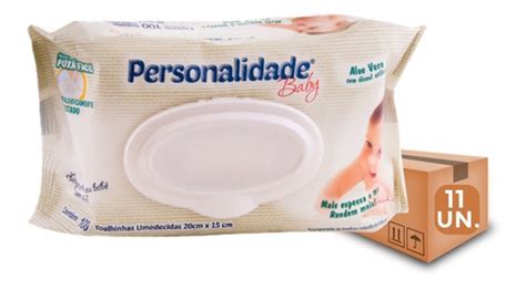 Kit C 11 Lenço Umedecido Personalidade Baby C 100 Toalhinhas