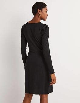 Ruched Jersey Mini Dress Black Boden Us