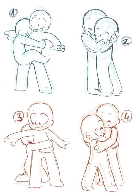 Cute Couple Poses Drawing Bases Couple - Anime Couple Poses Reference ...