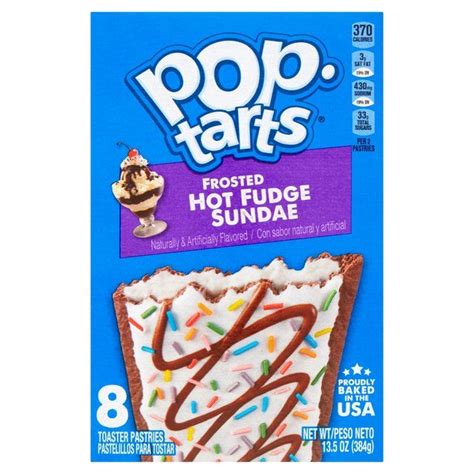 Kellogg S Pop Tarts Frosted Hot Fudge Sundae 384g Pop Tarts Pop Tart Flavors Hot Fudge