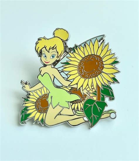 Disney Pin Tinker Bell Sunflowers Flowers Magical Mystery Series 19