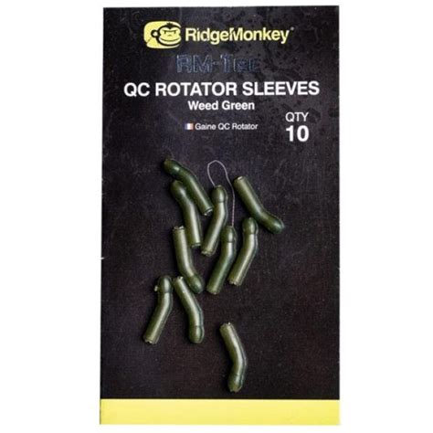 RidgeMonkey RM Tec QC Rotator Sleeves Weed Green Specimen Tackle