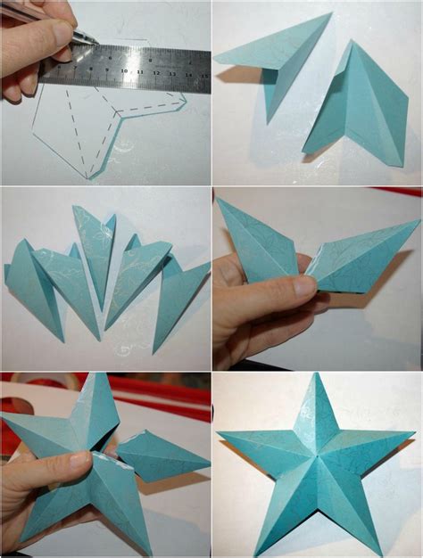 Origami Noël comment faire des étoiles origami décoratives