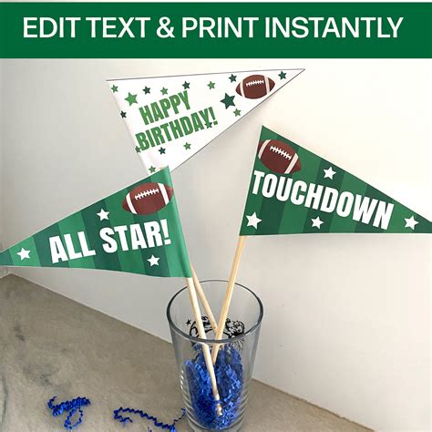 Football Pennant Flags Banner at Riley Auld blog