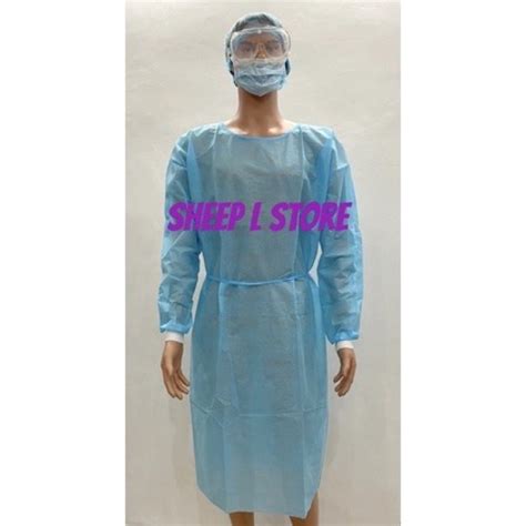 Ppe Isolation Gown Non Woven Medical Grade 4060 Gsm Bouffant Cap