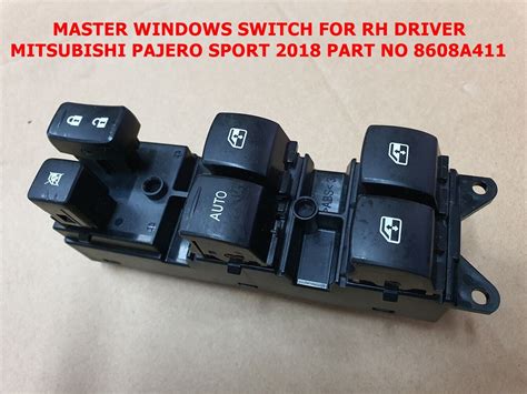 Power Window Master Control Switch For Mitsubishi Pajero Rh