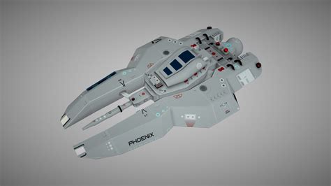 PHOENIX Sci-Fi Spaceship - Download Free 3D model by Andrzej Borkowski ...