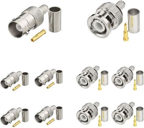 Amazon Superbat Bnc Crimp Connectors Kit Bnc Male Bnc Female