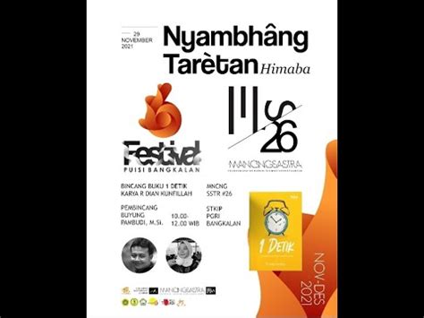 Festival Puisi Bangkalan 6 Bincang Buku Puisi 1 Detik Karya R