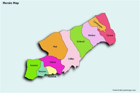 Mersin Haritasi Bos Dilsiz Mersin Haritas Zerine Kendi Resimlerinizi