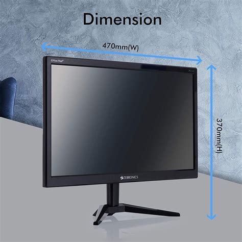 Zebronics 20 Inch LED Monitor With HDMI VGA Port, 52% OFF