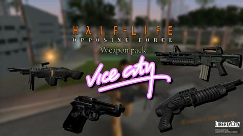 Collections of weapons for GTA Vice City: 34 weapon mods for GTA Vice City